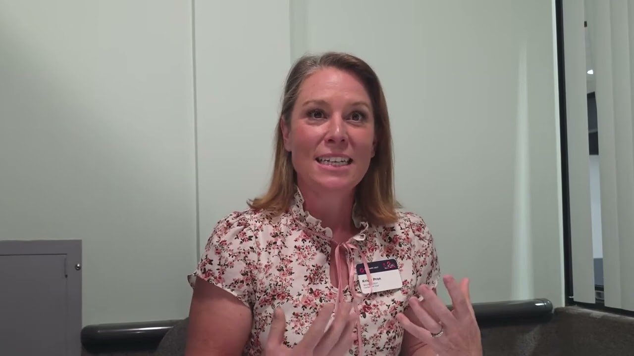 Kristy Pron, Chair of SIGGRAPH 2027, being interviewed